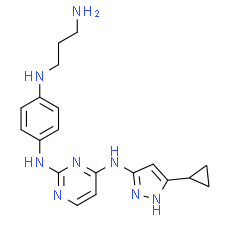 2,4-Pyrimidinediamine with linker