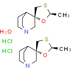 (+)-Cevimeline hydrochloride hemihydrate