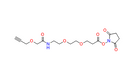 Propargyl-O-C1-amido-PEG2-C2-NHS ester