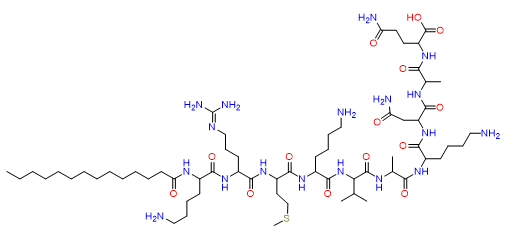 Pep2m, myristoylated