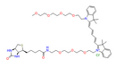 N-(m-PEG4)-N'-(biotin-PEG3)-Cy5