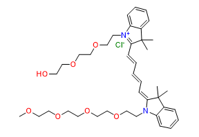 N-(m-PEG4)-N'-(hydroxy-PEG2)-Cy5
