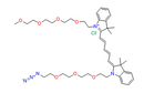 N-(m-PEG4)-N'-(azide-PEG3)-Cy5