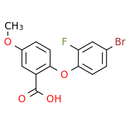 2-(4-bromo-2-fluorophenoxy)-5-methoxybenzoic acid