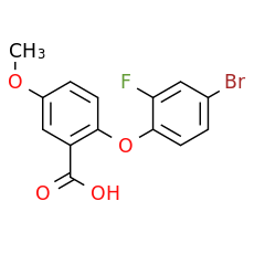 2-(4-bromo-2-fluorophenoxy)-5-methoxybenzoic acid