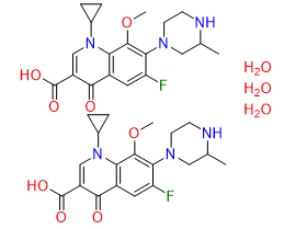Gatifloxacin sesquihydrate