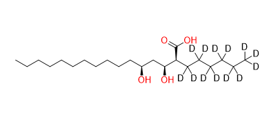 (2S, 3S, 5S)-2-Hexyl-3, 5-dihydroxyhexadecanoic Acid-d13