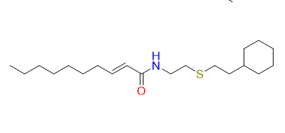 2-(E-2-decenoylamino)ethyl 2-(cyclohexylethyl) sulfide