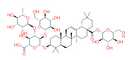 3-O-β-D-Glucopyranosyl(1→2)-[a-Lrhamnopyranosyl(1→3)]-β-D-glucopyranosyl 28-O-β-D-glucuronopyranoside