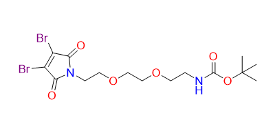 3, 4-Dibromo-Mal-PEG2-N-Boc