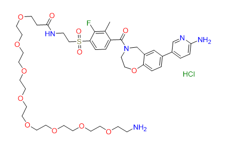 XL388-C2-amide-PEG9-NH2 hydrochloride