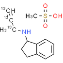 Rasagiline 13C3 mesylate racemic