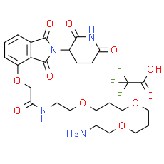Thalidomide-O-amido-PEG1-(C1-PEG)2-C2-NH2 TFA