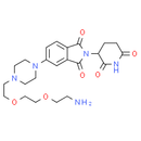 Thalidomide-Piperazine-PEG2-NH2