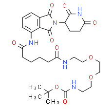 Pomalidomide-amido-C4-amido-PEG2-C2-NH-Boc - CAS