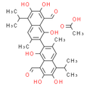 (S)-Gossypol (acetic acid) - CAS