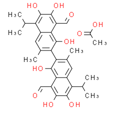 (S)-Gossypol (acetic acid) - CAS