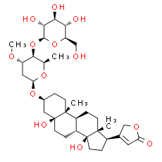 Periplogenin 3-[O-β-glucopyranosyl-(1→4)-β-sarmentopyranoside] - CAS