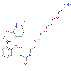 Thalidomide-O-amido-PEG1-(C1-PEG)2-C2-NH2