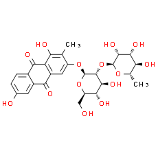 2-Methyl-1, 3, 6-trihydroxy-9, 10-anthraquinone 3-O-α-rhamnosyl-(1→2)-β-glucoside