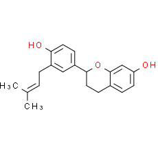 (2S)-7, 4'-Dihydroxy-3'-prenylflavan