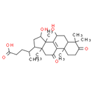 7, 15-Dihydroxy-4, 4, 14-trimethyl-3, 11-dioxochol-8-en-24-oic acid