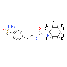 4-(2-(3-Cyclohexylureido)ethyl)benzenesulfonamide-d11