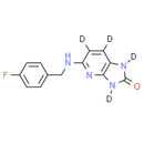 5-[[(4-Fluorophenyl)methyl]amino]-1, 3-dihydro-2H-imidazo[4, 5-b]pyridin-2-one-d4