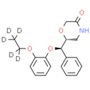 rel-(R)-6-((R)-(2-Ethoxyphenoxy)(phenyl)methyl)morpholin-3-one-d5
