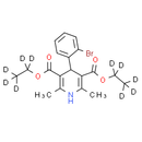 4-(2-Bromophenyl)-2, 6-dimethyl-3, 5-pyridinedicarboxylic Acid-d10 Diethyl Ester