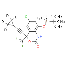 8-(tert-Butyldimethylsilyloxy) 8-Hydroxy Efavirenz-d4