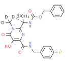Benzyl 2-(4-(4-fluorobenzylcarbamoyl)-5-hydroxy-1-methyl-6-oxo-1, 6-dihydropyrimidin-2-yl)propan-2-ylcarbamate-d3