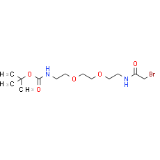 Bromoacetamido-C2-PEG2-NH-Boc