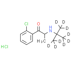 3-Deschloro-2-chloro Bupropion-d9 hydrochloride