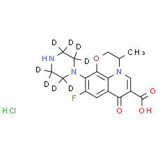 9-Fluoro-3-methyl-7-oxo-10-(piperazin-1-yl)-3, 7-dihydro-2H-[1, 4]oxazino[2, 3, 4-ij]quinoline-6-carboxylic acid-d8 hydrochloride