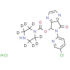 6-(5-Chloropyridin-2-yl)-7-oxo-6, 7-dihydro-5H-pyrrolo[3, 4-b]pyrazin-5-yl piperazine-1-carboxylate-d8 hydrochloride