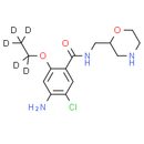 Des-p-fluorobenzyl mosapride-d5