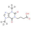 1-(3-Carboxypropyl)-3, 7-dimethylxanthine-d6