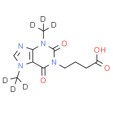 1-(3-Carboxypropyl)-3, 7-dimethylxanthine-d6