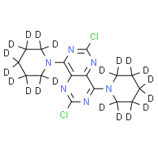 2, 6-Dichloro-4, 8-(dipiperidino-d20)pyrimido[5, 4-d]pyrimidine