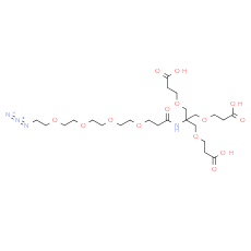 Azido-PEG4-amido-tri-(carboxyethoxymethyl)-methane