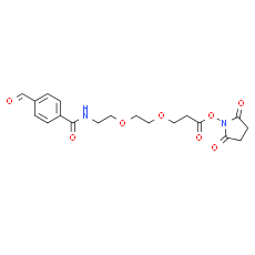Ald-Ph-amido-PEG2-C2-NHS ester