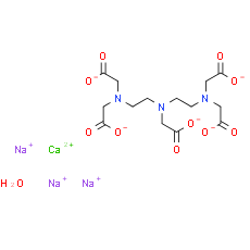 Calcium trinatrium diethylenetriaminepentaacetic acid hydrate