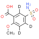 2-Methoxy-5-sulfamoylbenzoic acid-d3