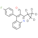 2-Cyclopropyl-4-(4-fluorophenyl)quinoline-3-carbaldehyde-d5