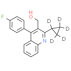 (2-Cyclopropyl-4-(4-fluorophenyl)quinolin-3-yl)methanol-d5