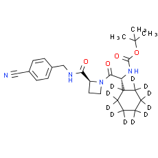 1-[(2R)-N’-Boc-2-amino-2-cyclohexylacetyl]-N-(4’-cyanobenzyl)-2-L-azetidinecarboxamide-d11