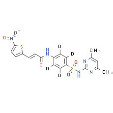 3-(5-Nitro-2-thiophene)acrylic Acid-d4 Sulfadimidine Amide