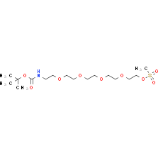 Boc-N-Amido-PEG5-Ms