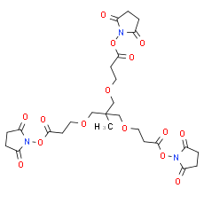 m-C-tri(CH2-PEG1-NHS ester)